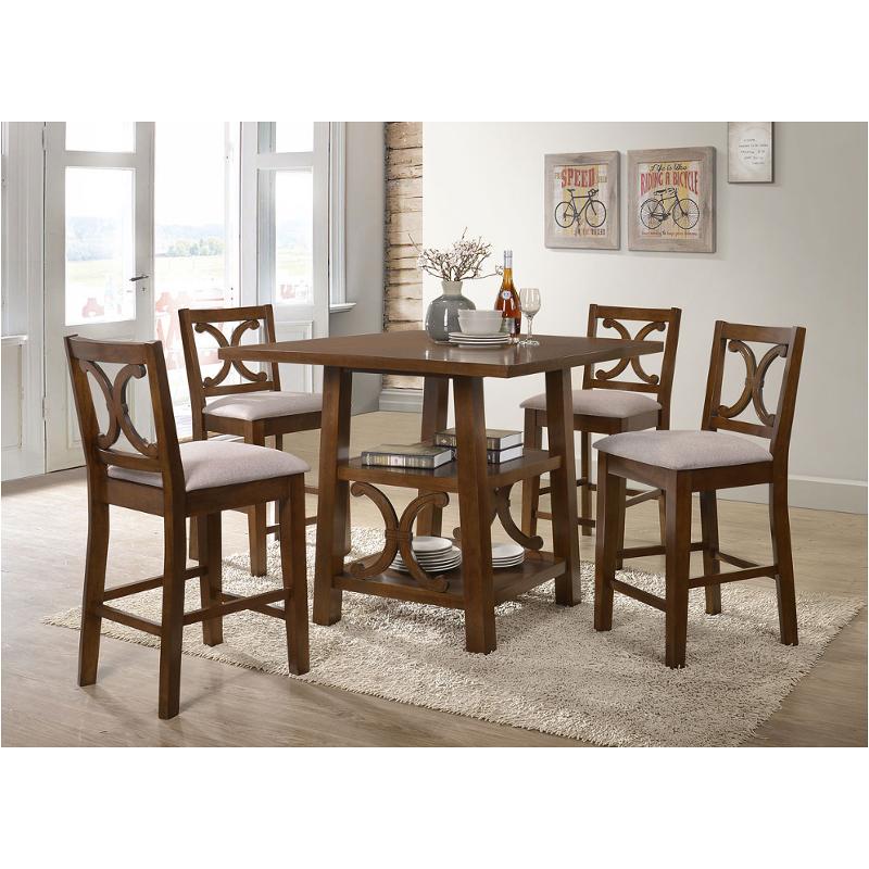 72710 Acme Furniture Norabel - Cherry Oak Dining Room Furniture Counter Height Table