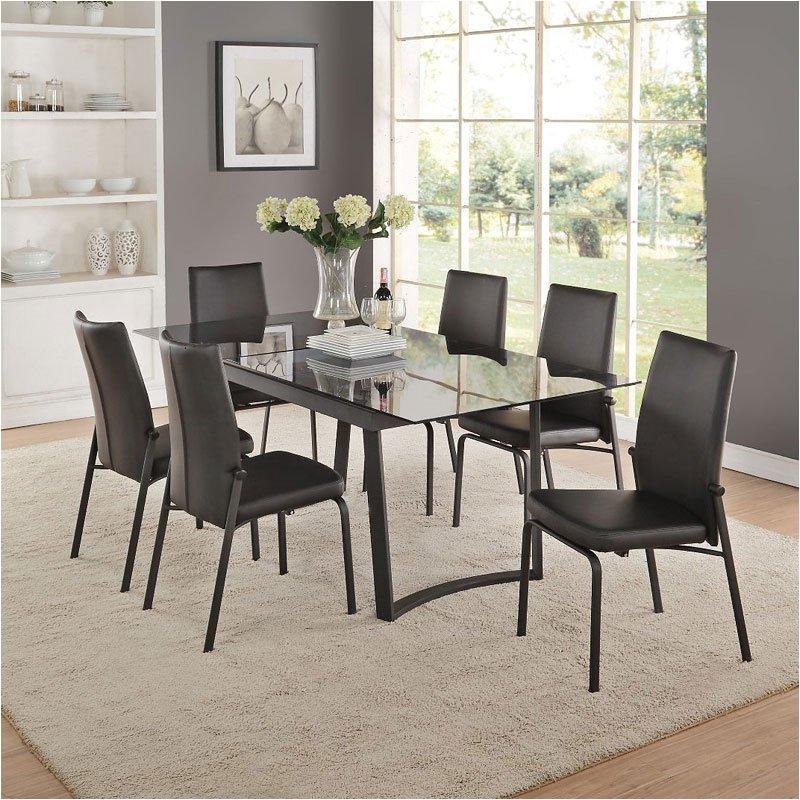 73155 Acme Furniture Osias - Black Dining Room Furniture Dining Table