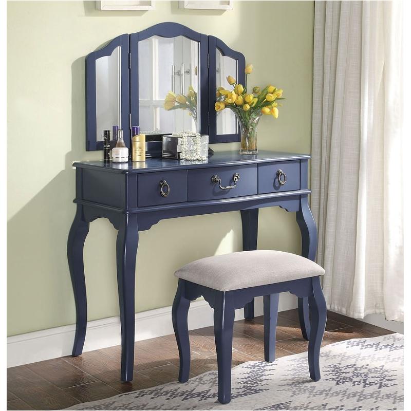 90350 Acme Furniture Abelus - Blue Gray Living Room Furniture Vanitie