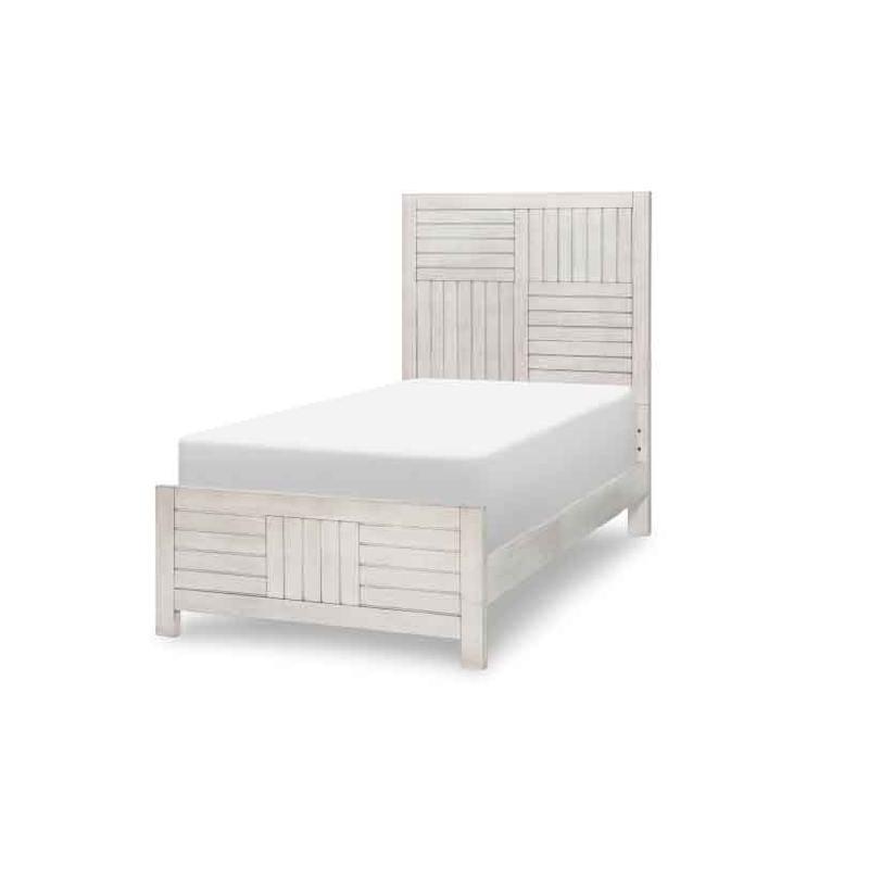 0833-4103 Legacy Classic Furniture Summer Camp - Stone Path White Bedroom Furniture Bed