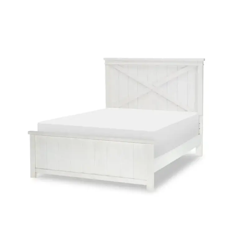 1861-4104k Legacy Classic Furniture Flatiron - White Bedroom Furniture Bed