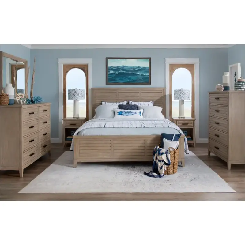 1310-4106k Legacy Classic Furniture Edgewater - Soft Sand Bedroom Furniture Bed