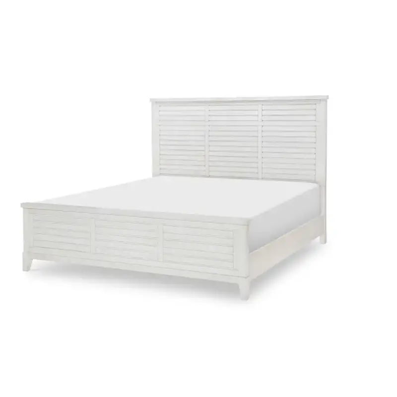 1313-4105k Legacy Classic Furniture Edgewater - Sand Dollar White Bedroom Furniture Bed