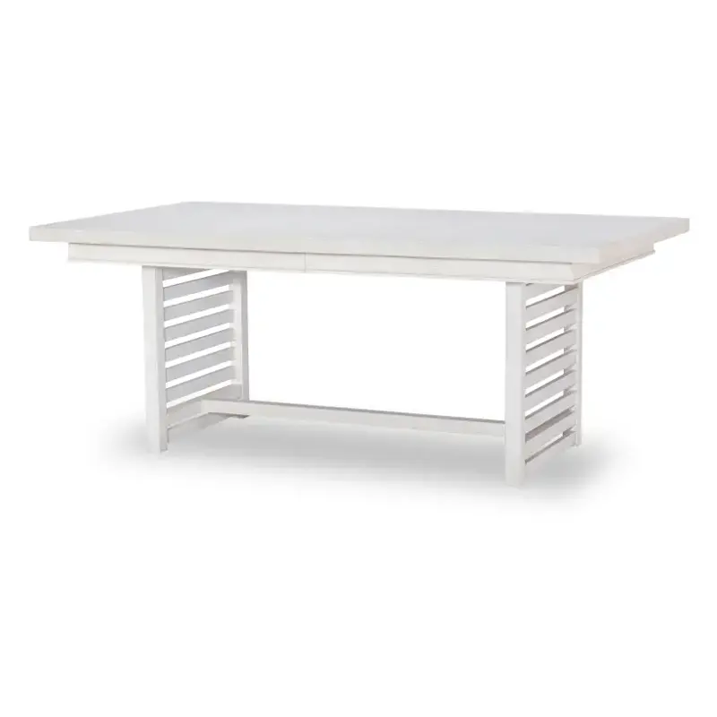 1313-622k Legacy Classic Furniture Edgewater - Sand Dollar White Dining Room Furniture Dining Table