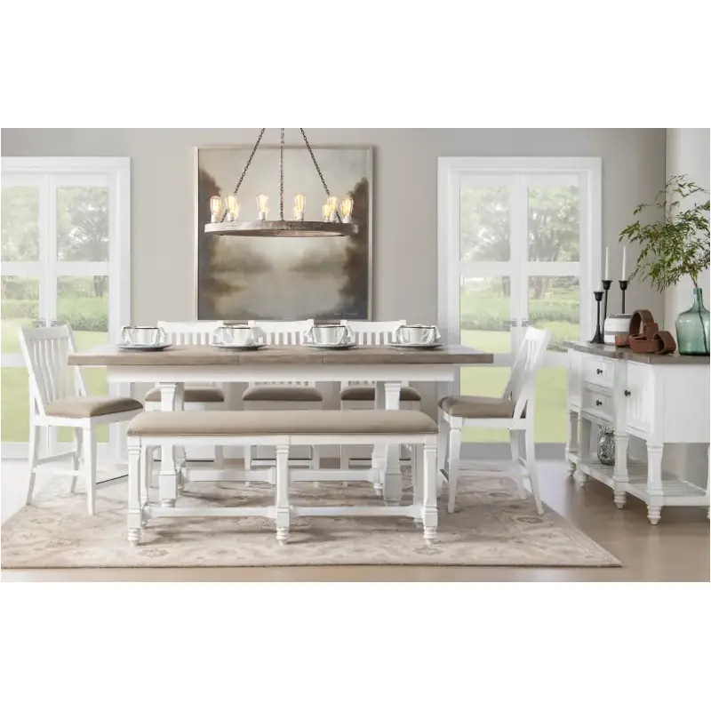 1374-745 Legacy Classic Furniture Essex White Dining Room Furniture Benche