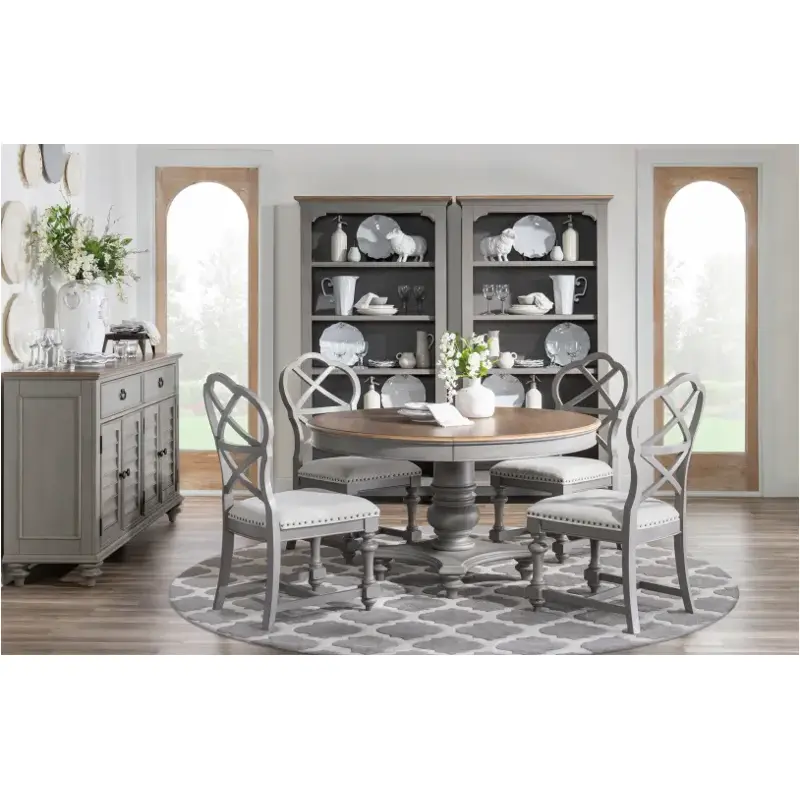 2311-521k Legacy Classic Furniture Kingston - Tweed Gray Dining Room Furniture Dining Table