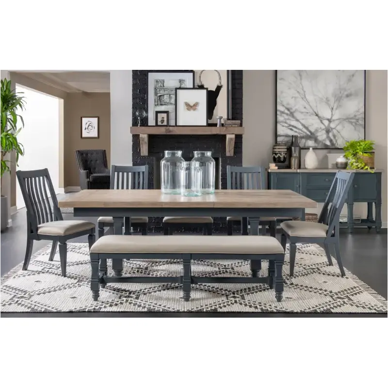 1370-121k Legacy Classic Furniture Essex - Graphite Dining Room Furniture Dining Table