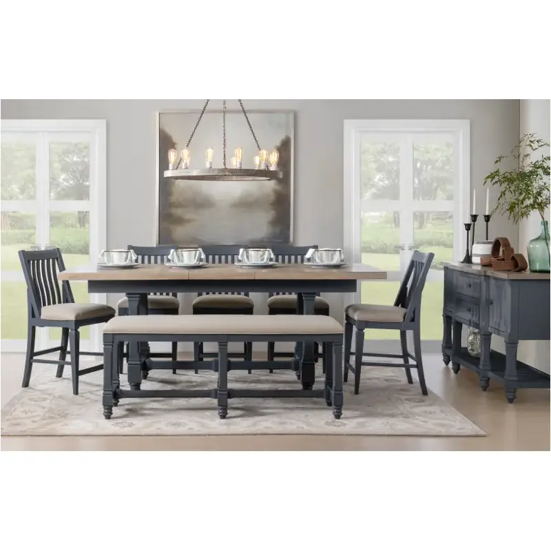 1370-921k Legacy Classic Furniture Essex - Graphite Dining Room Furniture Counter Height Table