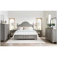 2311-4135k Legacy Classic Furniture Kingston - Tweed Gray Bedroom Furniture Bed