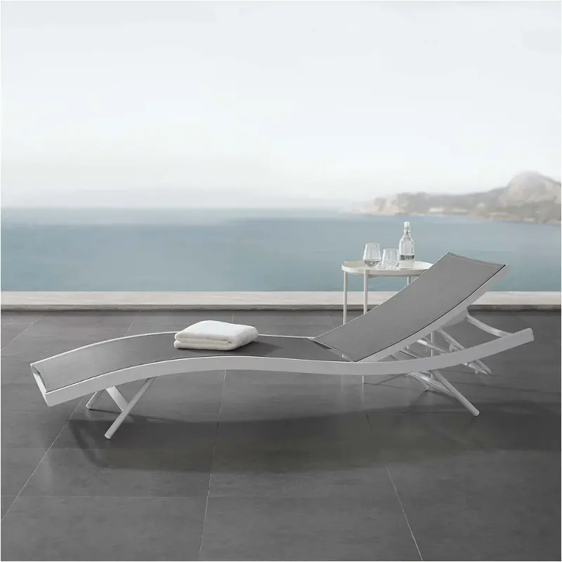 Eei-3300-whi-gry Modway Furniture Glimpse Outdoor Furniture Patio Seating