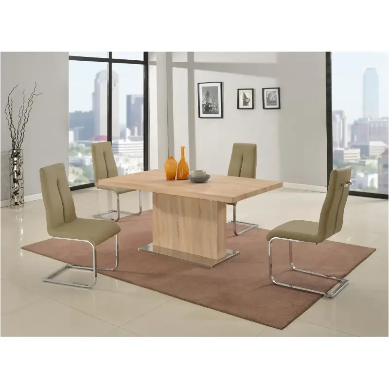 Jacquelin-dt-1tone Chintaly Imports Furniture Jacquelin Dining Room Furniture Dinette Table