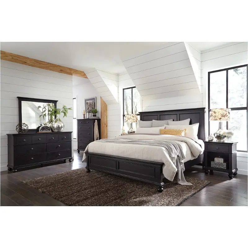 I07-412-blk Aspen Home Furniture Oxford Bedroom Furniture Bed