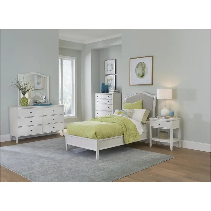 I218-522-wht Aspen Home Furniture Charlotte - White Bedroom Furniture Bed