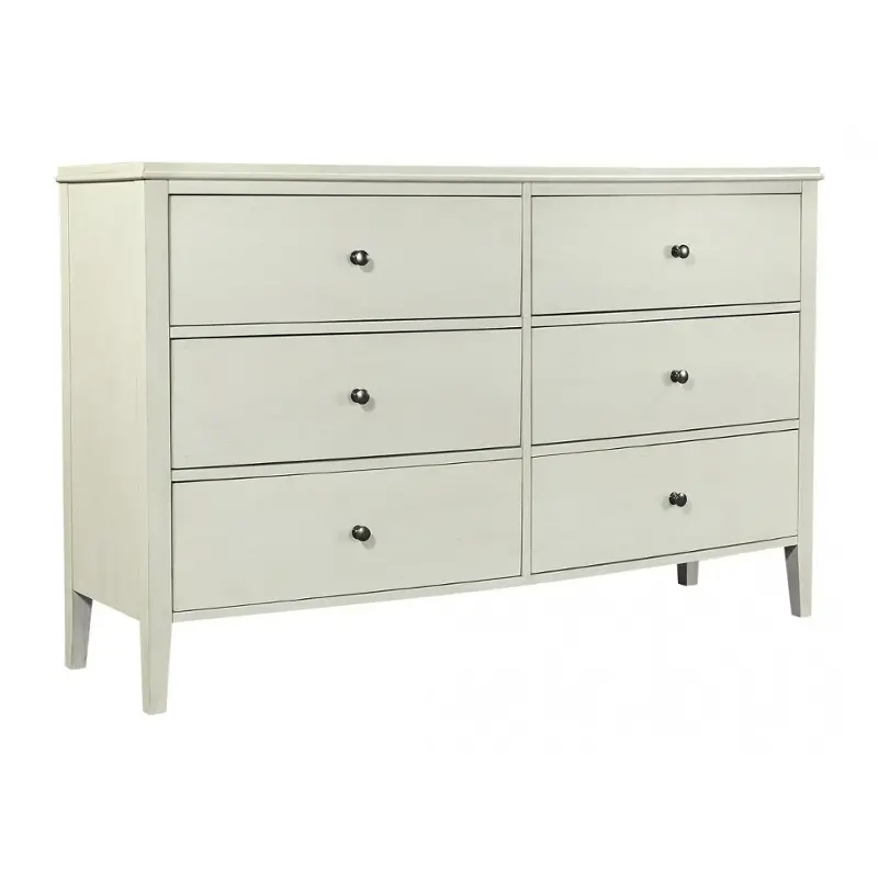 I218-453-wht Aspen Home Furniture Charlotte - White Bedroom Furniture Dresser