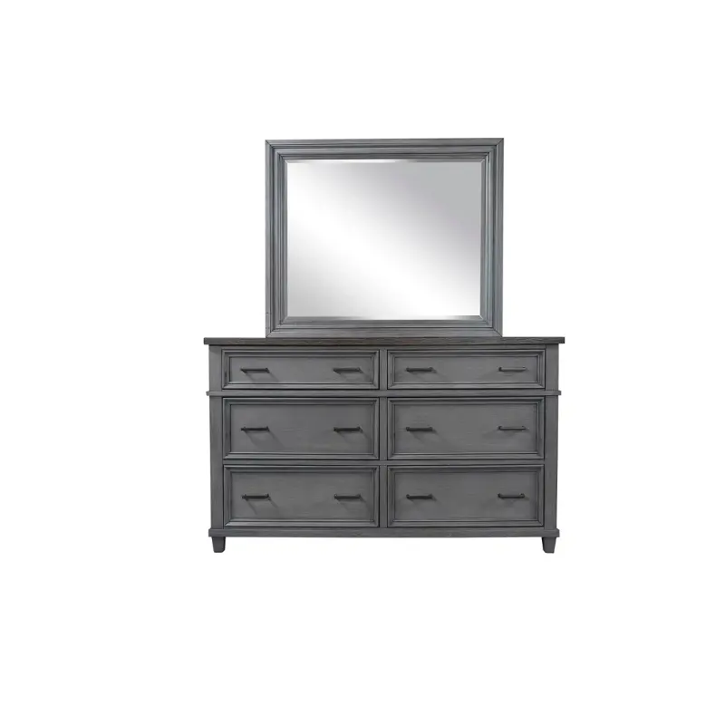 I248-453-slt Aspen Home Furniture Caraway - Aged Slate Bedroom Furniture Dresser