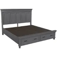 I248-412-403d-402 Aspen Home Furniture Caraway - Aged Slate Bedroom Furniture Bed