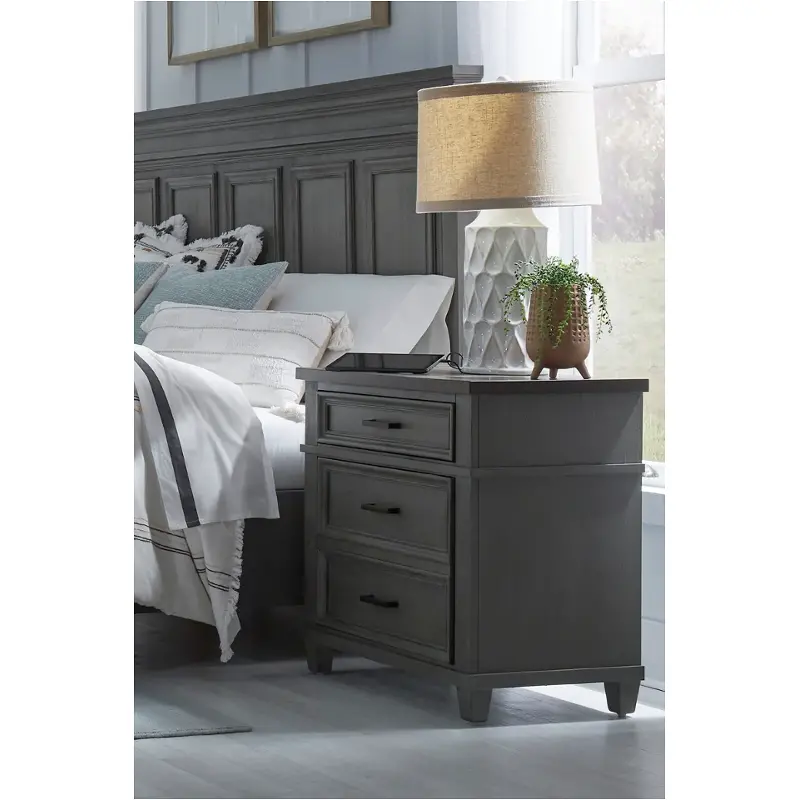 I248-415-407s-406 Aspen Home Furniture Caraway - Aged Slate Bedroom Furniture Bed