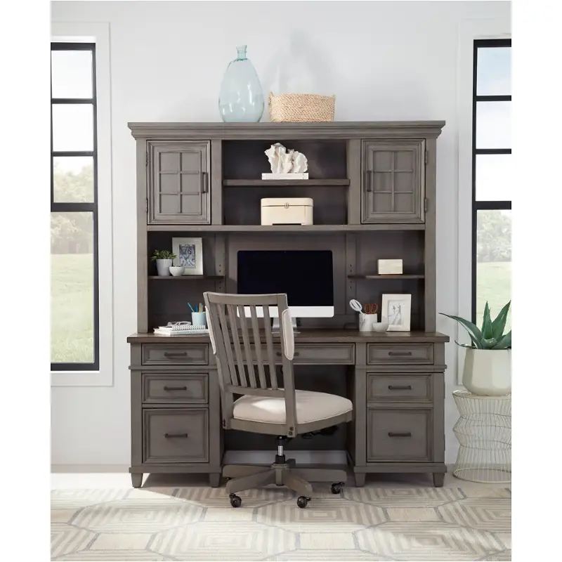 I248-316-317-slt Aspen Home Furniture Caraway - Aged Slate Home Office Furniture Credenza