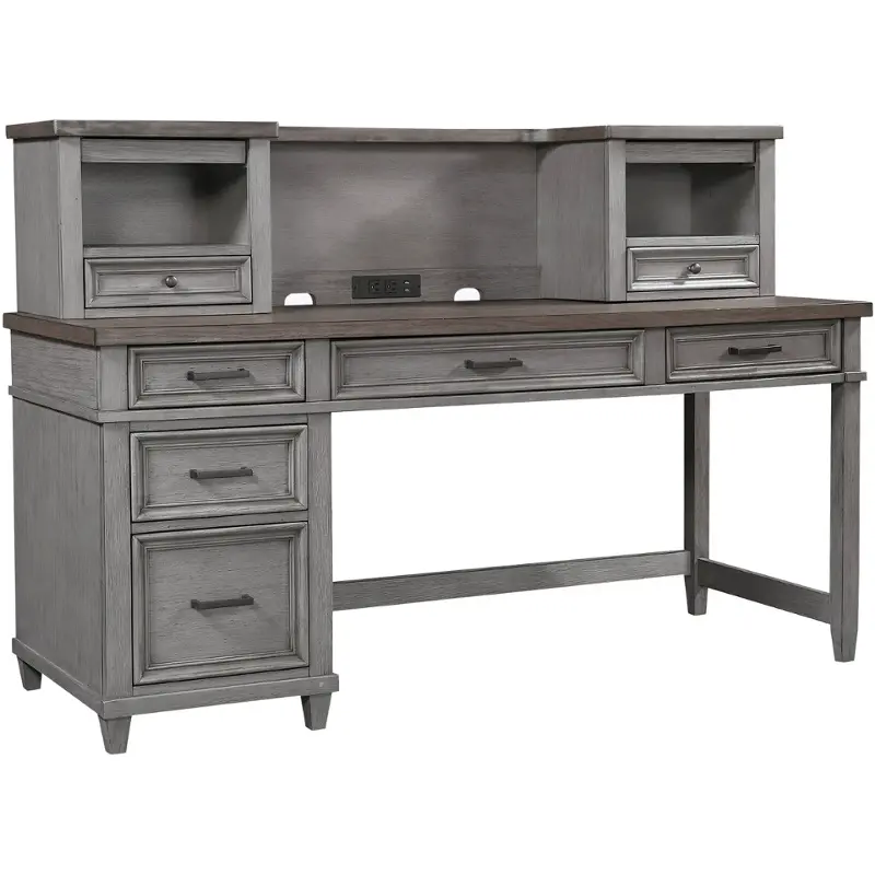 I248-307-307h-308-slt Aspen Home Furniture Caraway - Aged Slate Home Office Furniture Desk