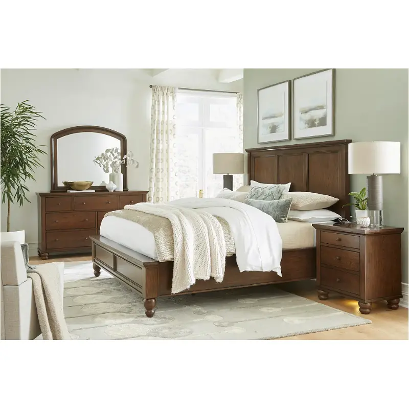 Icb-495-407-410l-clc Aspen Home Furniture Cambridge- Classic Cherry Bedroom Furniture Bed