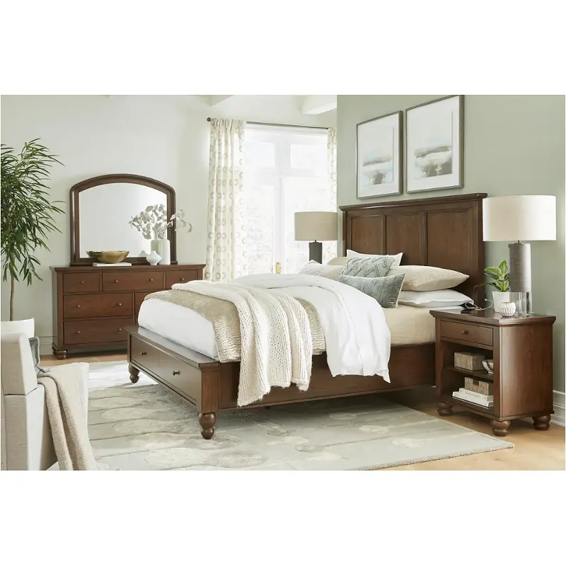 Icb-495-410l-407d-clc Aspen Home Furniture Cambridge- Classic Cherry Bedroom Furniture Bed