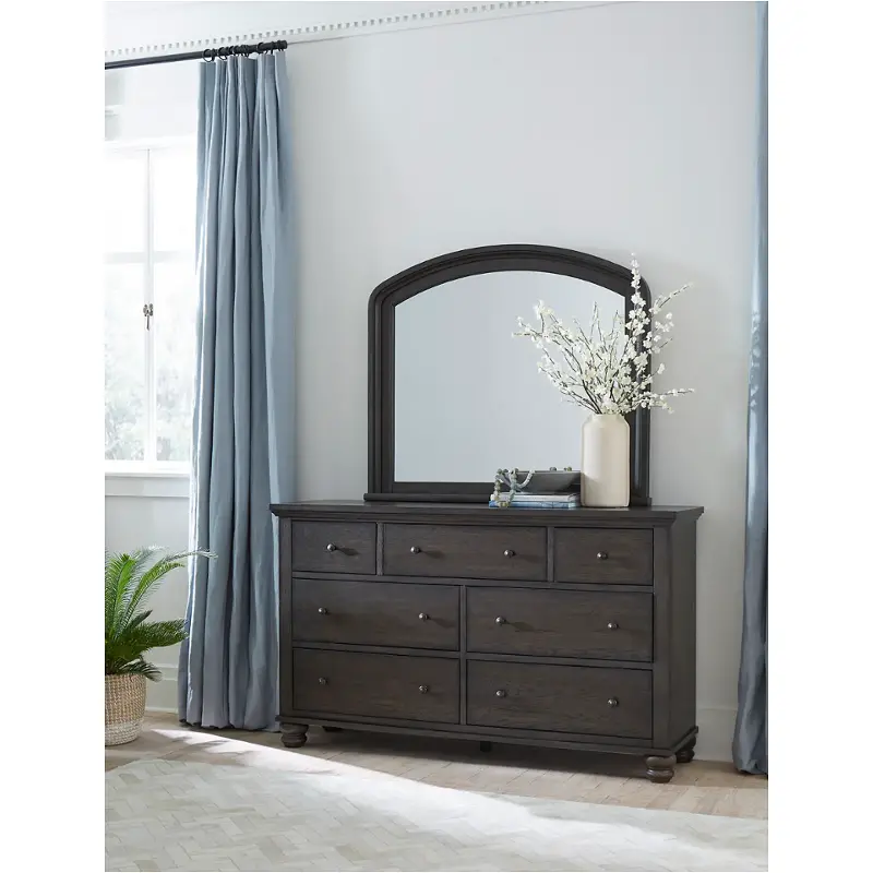 Icb-454-ppr Aspen Home Furniture Cambridge - Cracked Pepper Bedroom Furniture Dresser