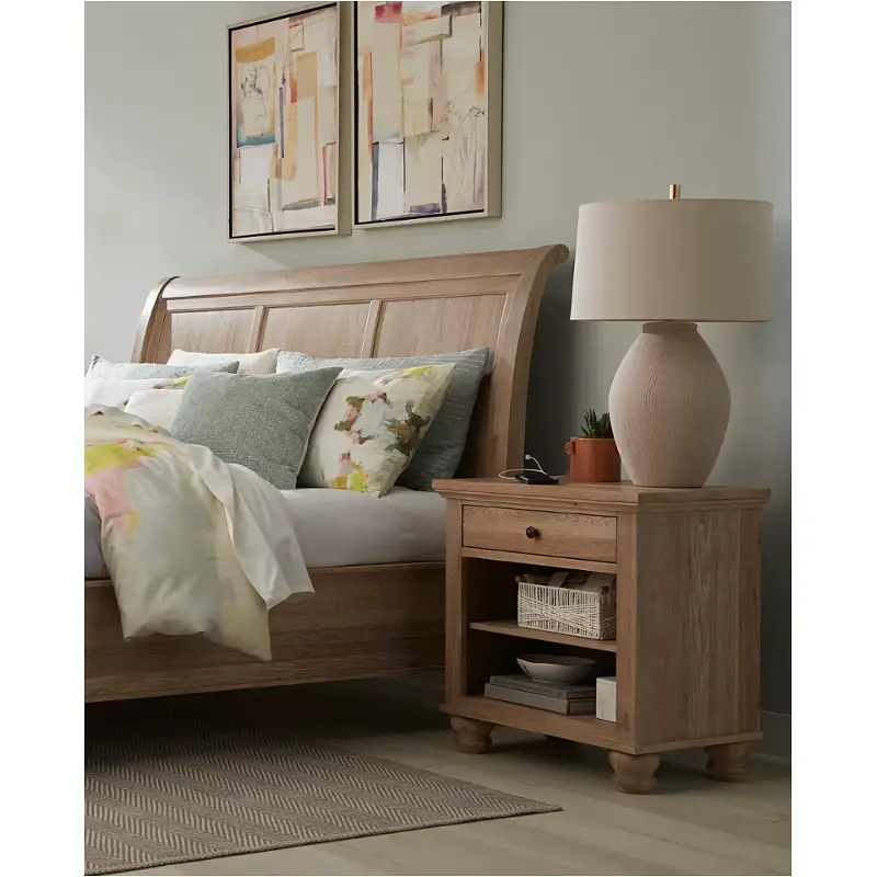 Icb-451-khk Aspen Home Furniture Cambridge - Modern Khaki Bedroom Furniture Nightstand