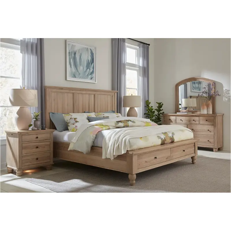 Icb-492-402l-403d-khk Aspen Home Furniture Cambridge - Modern Khaki Bedroom Furniture Bed