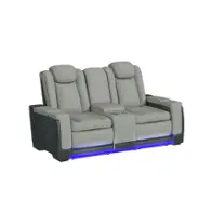 U-13660-10562-285pp Elements Furniture Lantana Power Motion Living Room Furniture Reclining Loveseat