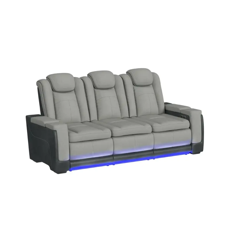 U-13660-10562-308pp Elements Furniture Lantana Power Motion Living Room Furniture Reclining Sofa