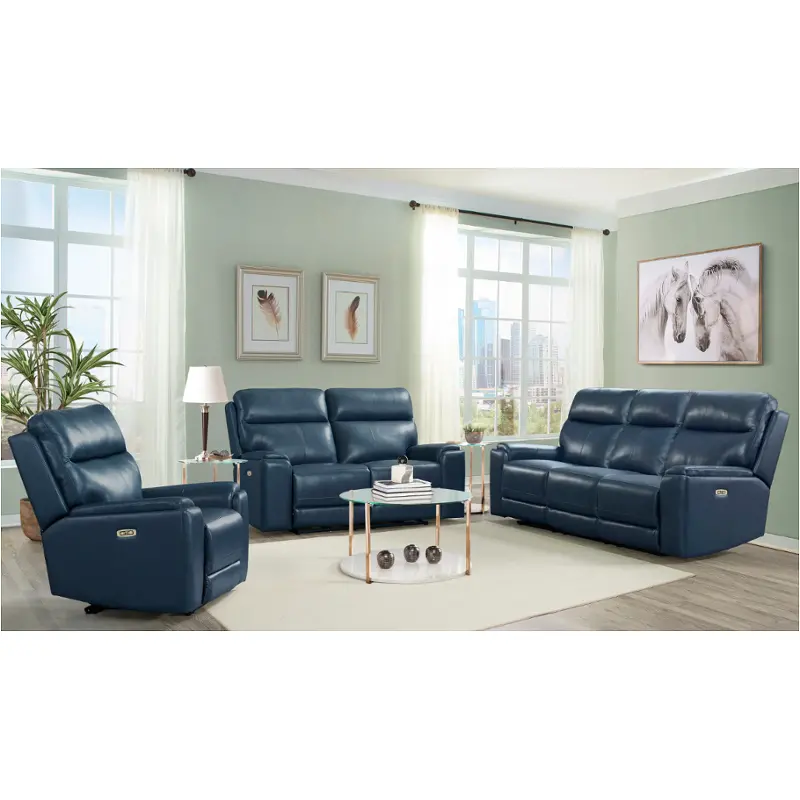 Santana-6-pwrc-vate-navy Klaussner Furniture Santana Living Room Furniture Recliner