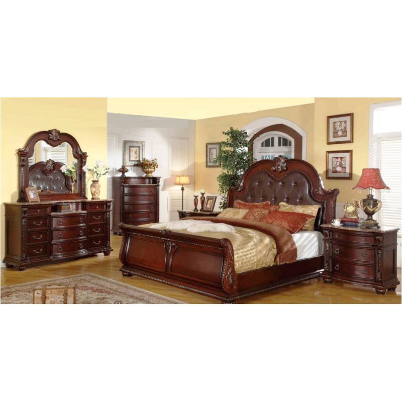 N8301a-10 Amalfi Furniture Charlotte - Walnut Bedroom Furniture Bed