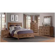 Al-br-5350k-hvt Intercon Furniture Alta - Harvest Bedroom Furniture Bed