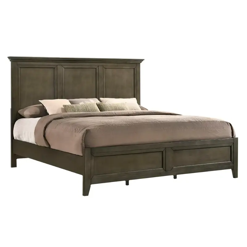 Sm-br-8865k-gry Intercon Furniture San Mateo - Gray Bedroom Furniture Bed