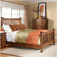 Op-br-5825q-mis Intercon Furniture Oak Park - Mission Bedroom Furniture Bed