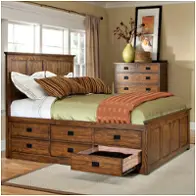 Op-br-5856cs-mis Intercon Furniture Oak Park - Mission Bedroom Furniture Bed