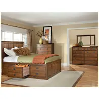 Op-br-5856qs-mis Intercon Furniture Oak Park - Mission Bedroom Furniture Bed