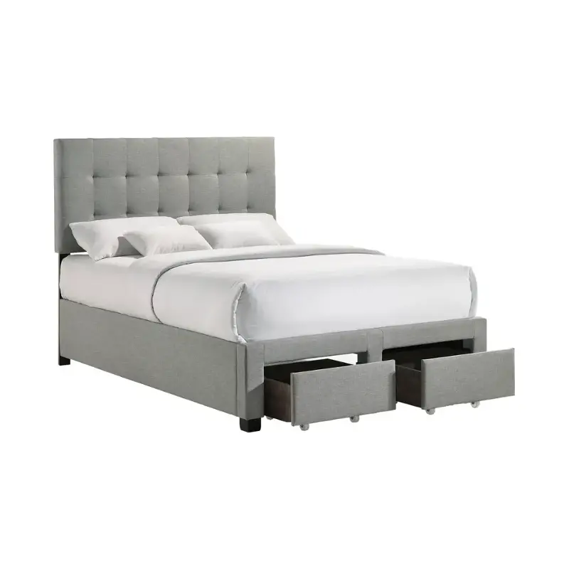 Ub-br-kcyful-smk Intercon Furniture Upholstered Beds Bedroom Furniture Bed