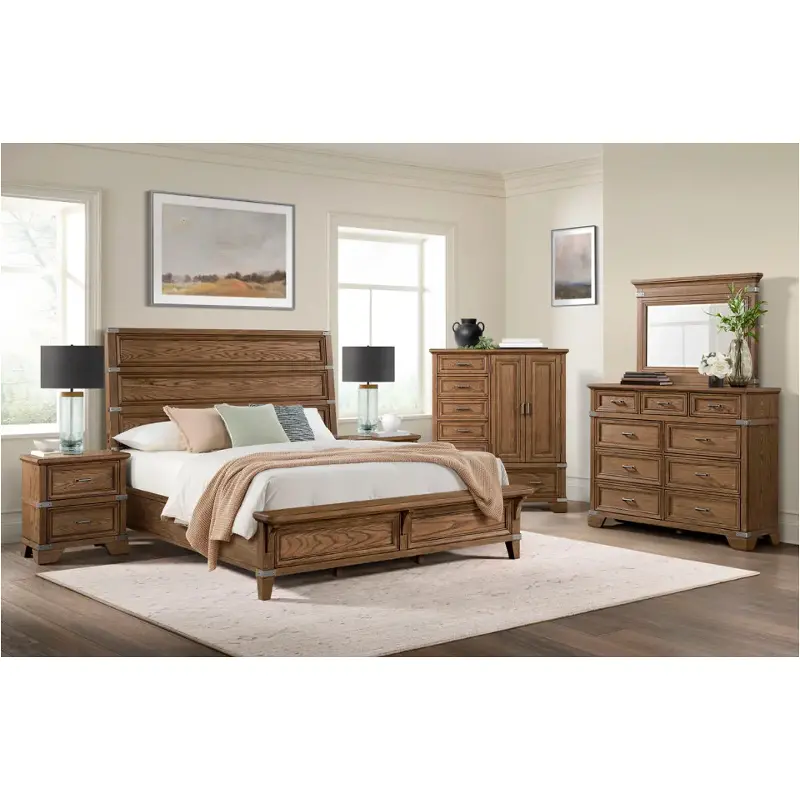 Fg-br-4965k-wct Intercon Furniture Forge Bedroom Furniture Bed