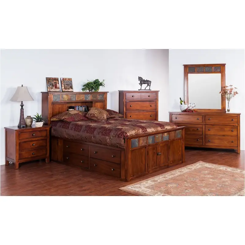 2334dc-sq Sunny Designs Santa Fe Bedroom Furniture Bed