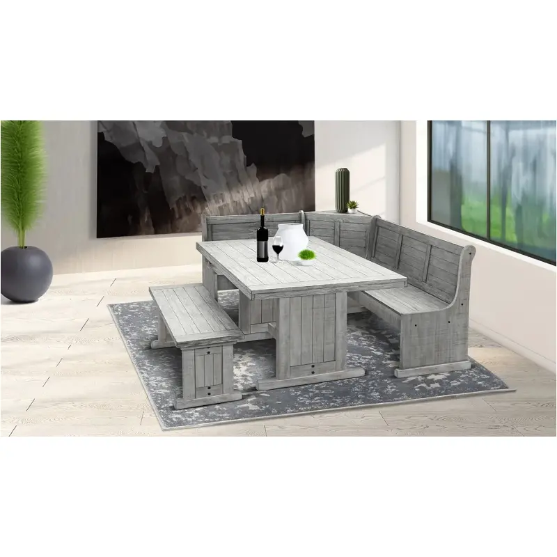 Breakfast Nook Set - Alpine Grey Sunny Designs Dining Room Furniture Dining Table