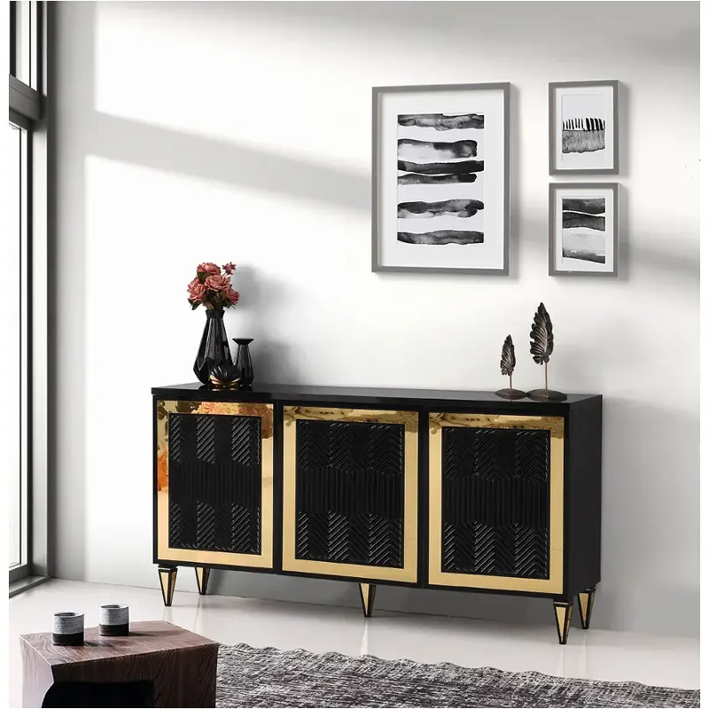 D1993-70-blk Modern Art Furniture Giovanna Dining Room Furniture Server