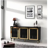 D1993-70-blk Modern Art Furniture Giovanna Dining Room Furniture Server