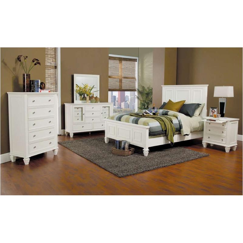 201301q Coaster Furniture Sandy Beach - White Bedroom Furniture Bed