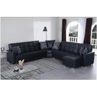 Sectional - Black Pu