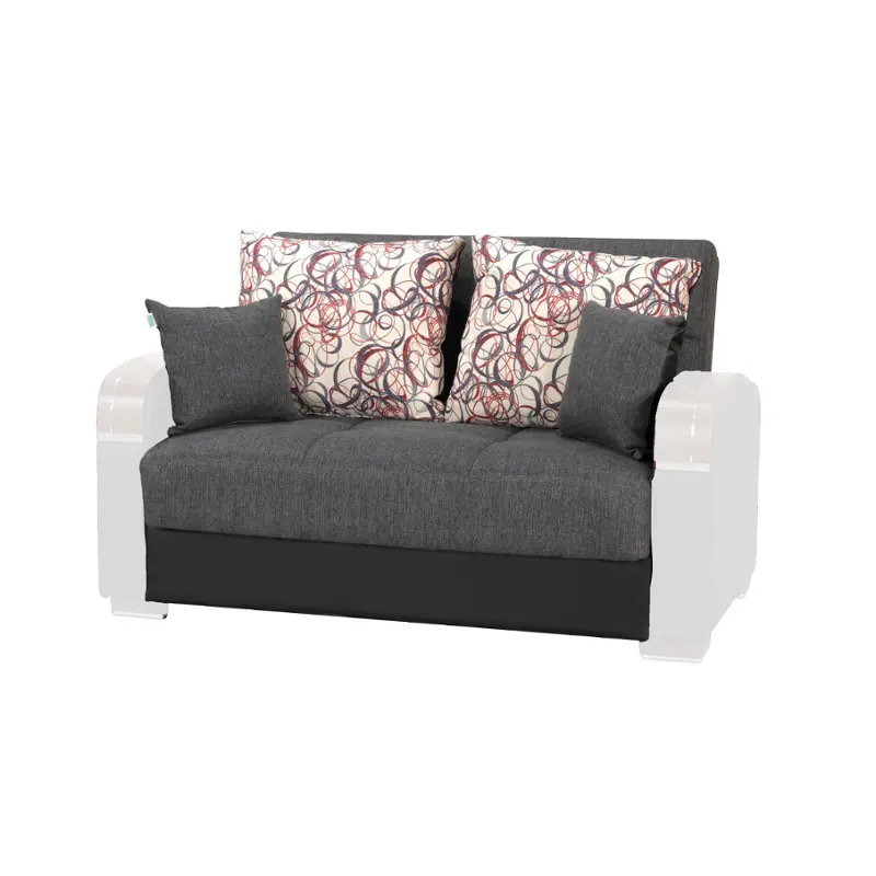 Mobimax-loveseat-bd-07-320-11-181 Kilim Furniture Mobimax - Gray Living Room Furniture Loveseat