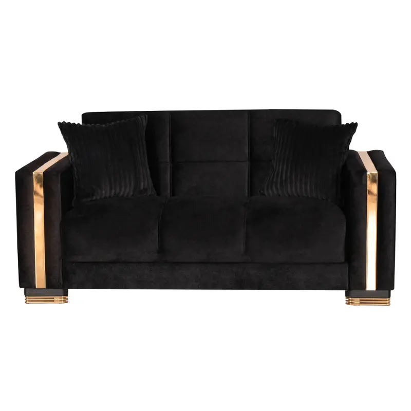 Mydas-loveseat-11-911 Kilim Furniture Mydas - Black Living Room Furniture Loveseat