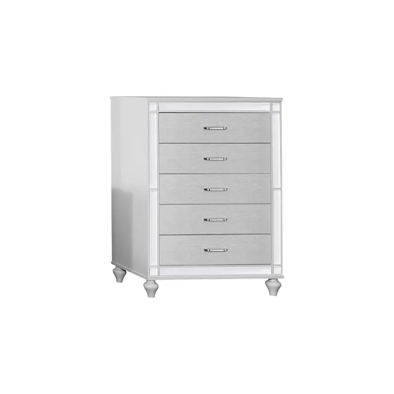 52648-ch Bella Furniture Calipso - Silver Bedroom Furniture Chest