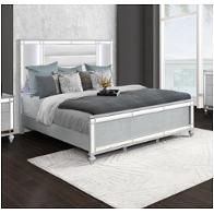 52648k-bed Bella Furniture Calipso - Silver Bedroom Furniture Bed