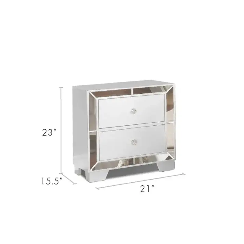 52636-ns Bella Furniture Nella - White Bedroom Furniture Nightstand